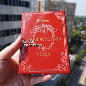 🌿 Golden Lenormand Oracle 36 Card Deck